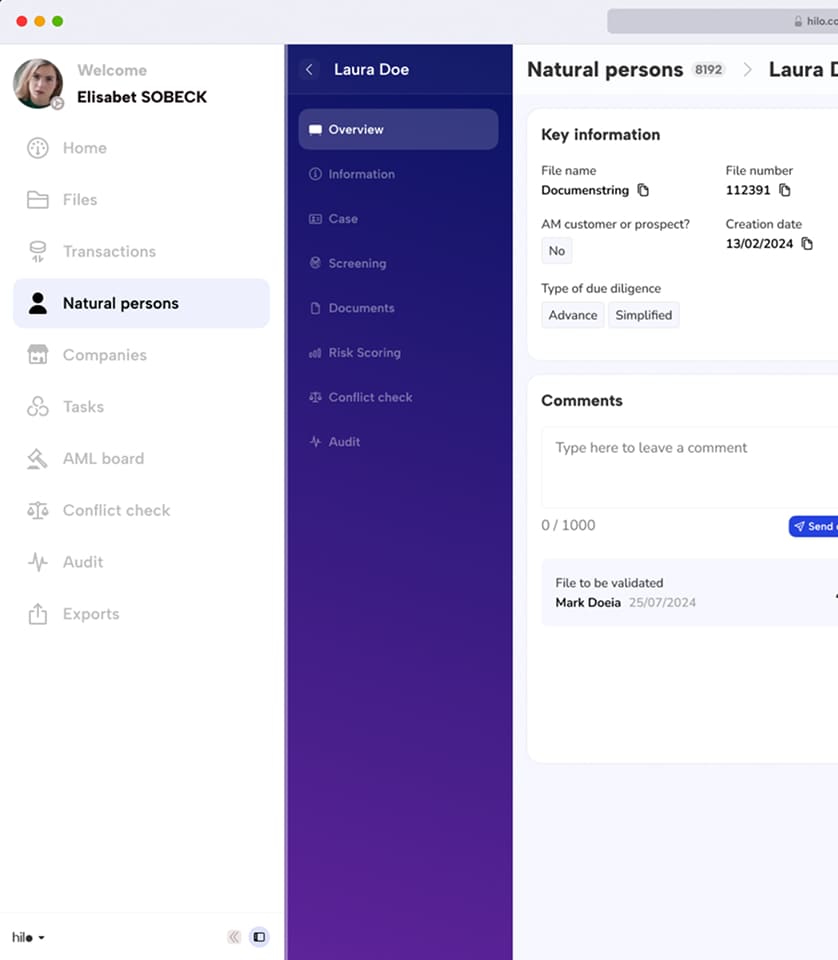 Hilo tools screenshot